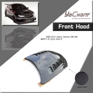 Capó delantero de carbono estilo vs para 08-14 Subaru Impreza GRB GVB WRX/STI cubierta de capó - Imagen 1 de 24