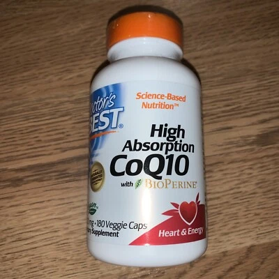 Doctor's Best CoQ10 de alta absorción con bioperina (200 mg) 180 vcaps caducidad 04/2026 Foto 1 de 3