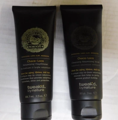 Tweak'd ByNature Choco-Loco объемный глиняный и очищающий скраб 3 унц каждый - Изображение 1 из 2