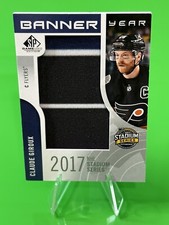 ❄️.2017-18 SP Game Used 2017 Stadium Series Banner Year #BSS-CG Claude Giroux!❄️