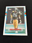 ROD WOODSON ROOKIE TOPPS #323 PITTSBURGH STEELERS RC 1989  FOOTBALL CARD !!