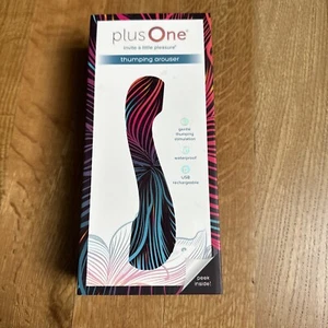 New Plus One Thumping Arouser Massager Waterproof Rechargeable 10 Settings - Picture 1 of 7