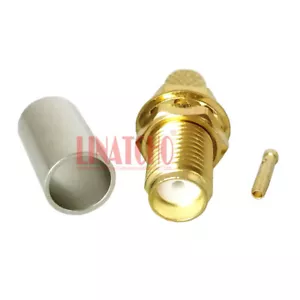 Conector hembra LMR195 3D-FB RG58U RG142 color dorado 10 un. - Imagen 1 de 11