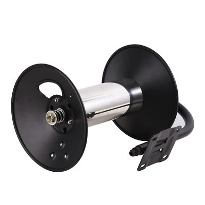 Retractable Power Pressure Washer Hose Reel 3/8" X 100 Ft,4000PSI Hot&Cold Water - Image 1 of 4