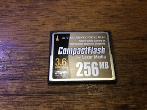 Ritz Lexar 256MB Megabyte CF Compact Flash Memory Card 3.6 MB/sec - Picture 1 of 2