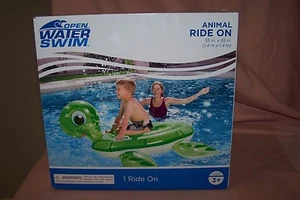 Open Water Schwimmen Tier Schildkröte Reiten auf 55"" x 55"" NEU im Karton Alter 3+ Spaß Spaß Spaß - Bild 1 von 1