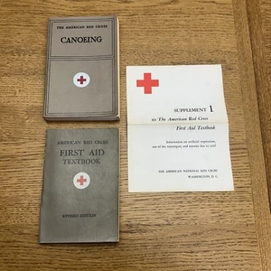 The American Red Cross Canoeing & First Aid Textbook Revised Ed. W/ Supplement - Picture 1 of 19