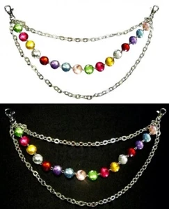 Lot of 20 Jeweled Chain With 2 Clasps Dance Costume Crafting Crafts Bellydance - Picture 1 of 5