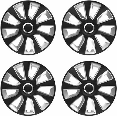 Wheel Trim Cover To Fit Hyundai I30 Black/Diamond Cut Silver Choice Of Sizes - Image 1 of 4