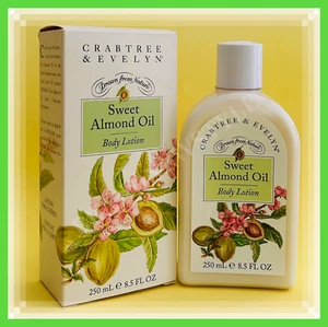 Crabtree & Evelyn SWEET ALMOND OIL Body Lotion 8.5 FL OZ - Picture 1 of 3