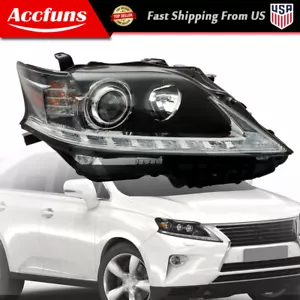 For 2013-2015 Lexus RX350 RX450H RH Side Headlight w/o AFS HID Halogen LED DRL - Picture 1 of 12