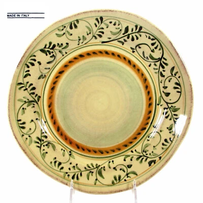 NEW Crate & Barrel EMILIA 11.5" Buffet Pasta Plate Italian Pottery Italy 637-343 - Image 1 of 4