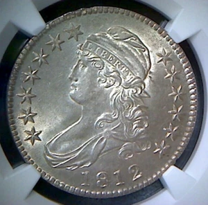 1812 Bust Half Dollar- NGC MS62 Beautiful Type Coin! - Picture 1 of 5