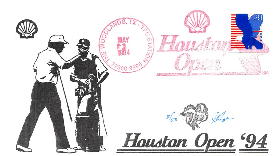  1933 18c Robert Tyre Jones - Houston Open Event - Pugh hand painted [260989] - Image 1 of 1