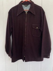Vintage Sears The Mens Store Wool Barn Chore Jacket true vintage Full-Zip EUC XL - Picture 1 of 8