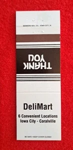 Deli Mart Matchbook Cover 1990 Iowa City, Iowa - Picture 1 of 4