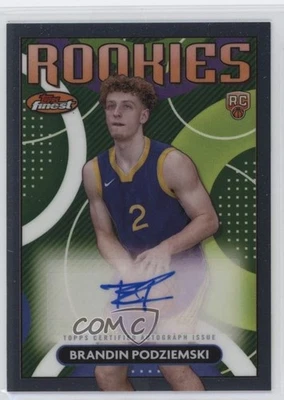 2023-24 Topps Finest Rookie Finest Auto Brandin Podziemski #RFA-BP Auto RC - Image 1 of 2