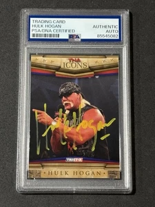 HULK HOGAN 2010 TRISTAR TNA ICONS SIGNED AUTOGRAPHED CARD PSA/DNA CERTIFIED - Picture 1 of 2