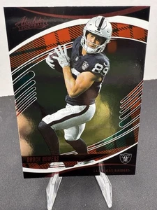 💥2025 Panini Absolute Brock Bowers Rojo y Verde Calendario de Vacaciones Foil Raiders - Imagen 1 de 2
