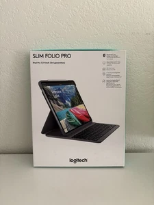 Logitech Slim Folio Keyboard Case Folio iPad Pro 12.9" 3rd Gen *OPEN BOX - Picture 1 of 7