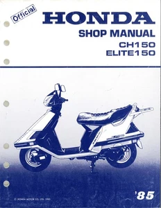 Honda Shop Manual - CH150 Elite 150 - 1985 - 61KN700 - Picture 1 of 4