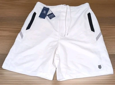 K-Swiss Men's Hypercord Shorts White/ Gull Gray ( Large) New With Tags. - Image 1 of 4