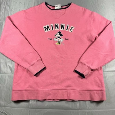 Minnie Mouse Walt Disney World Pink “Simply Sweet” Crewneck Sweatshirt Size L - Image 1 of 4