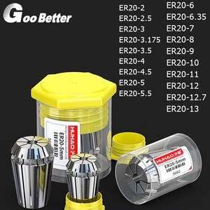 2mm-13mm Precision Spring ER20 Collet for CNC Engraving Milling Lathe Chuck Tool - Picture 1 of 32