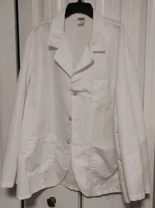 Red Kap Men's Long Sleeve Notch Collar Lapel Counter Coat Size Large - Picture 1 of 4