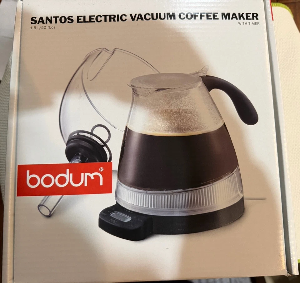 Bodum SANTOS 3000 Electric 12 Cup Vacuum Coffee Maker With Timer Version - Image 1 of 4