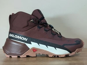Salomon Cross Hike Mid GTX 2 Boot Women’s Shoes Maroon Red Brown Size 9.5 New - Picture 1 of 19