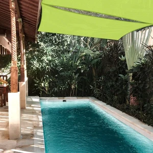 Sun Shade Sail 12x12Ft 97% UV Block Square Canopy Yard Patio Pool Apple Green - Bild 1 von 12
