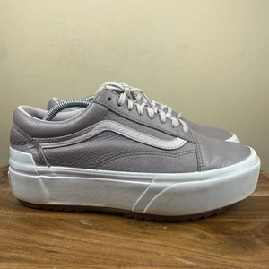 Vans Stacked Tumble Purple Dove Damen lila Größe 9 Leder Plateauschuhe - Bild 1 von 10