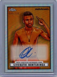 Boxeo cromado Topps 2024 | Sivenathi Nontshinga #TRA-SN | Autógrafo | 045/120 - Imagen 1 de 2