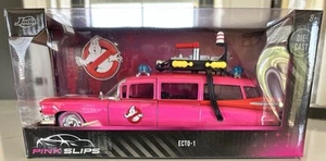 Jada Pink Slips 1:24 Ghostbusters Ecto-1 CHASE - Picture 1 of 6