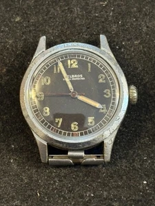 Helbros Military Style Wrist Watch, 17 J, Mvmt, Good Balance Needs Mainspring - Picture 1 of 5