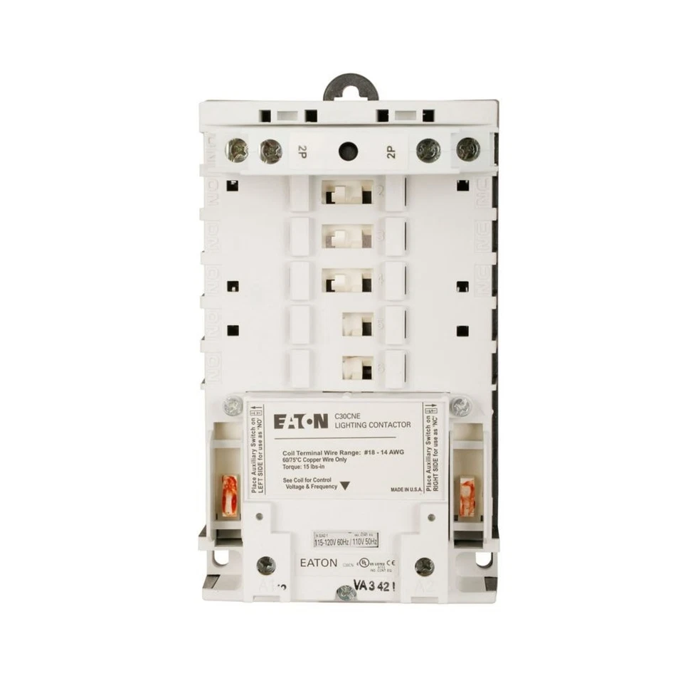 Eaton C30CNE60A0 Mechanically Held Lighting Contactor, 30A 6NO - Image 1 of 3