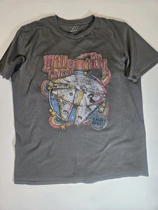 Star Wars T-shirt Mens Large Grey Milenium Falcon Distressed Retro Graphic Tee - Picture 1 of 5