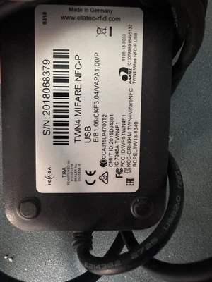 Elatec TWN4 MultiTech Mifare NFC USB RFID Chip Kartenleser, gebraucht - Bild 1 von 4