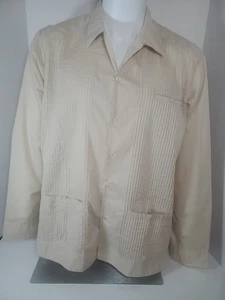 Camisa Guayabera Para Hombre XLARGE Marrón Yuca Bordada - Imagen 1 de 17
