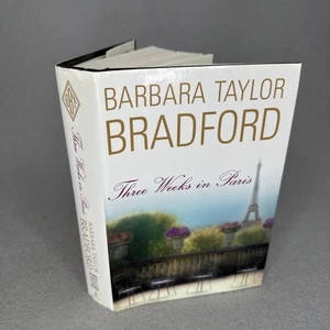 Three Weeks in Paris by Barbara Taylor Bradford Random House Large Print HCDJ - Picture 1 of 9