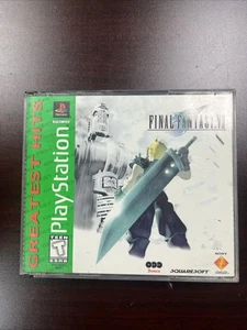 Final Fantasy VII 7 Playstation 1 PS1 1997 Completo CIB Manual Grandes Éxitos - Imagen 1 de 4