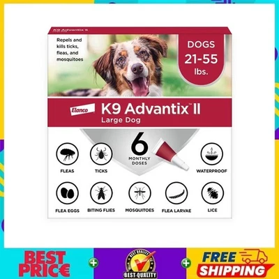 K9 Advantix II Vet-Recommended Flea Tick, Mosquito Treatment, Prevention Count 6 - Image 1 of 4