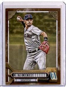 2022 Topps Gypsy Queen Burnt Umber Andrés Giménez 316/399 Cleveland Guardians - Imagen 1 de 2
