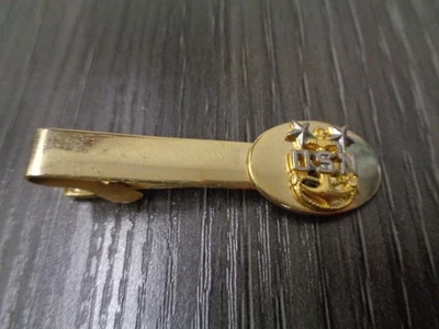 USN MASTER CPO E-9 Tono Dorado Barra de Corbata Clip Insignia Uniforme Foto 1 de 4