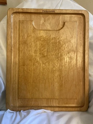 Vintage Farberware Cutting Board 20 X 16 With Drip Groove Trench - Image 1 of 2