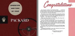 Packard 1953 - Packard Owners Manual - Operation and Care of Your Packard - Picture 1 of 1