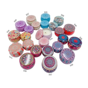 1PCS Tinplate Candy Box Cookie Case Home Decor Festive Drum-shaped SuppliesBDAT - Picture 1 of 16