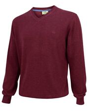 Hoggs of Fife Stirling Pullover Jumper Burgundy Men's Country Hunting Shooting