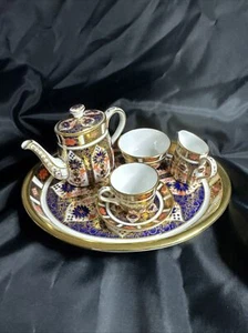 Royal Crown Derby Old Imari Rare First Quality Miniature Tea Set - 1128 - Picture 1 of 7
